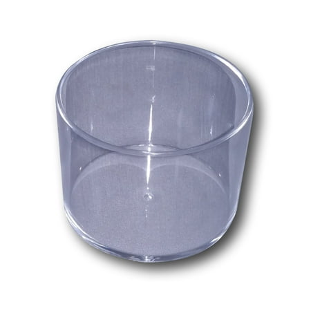 FR Recliner-Handles Clear Plastic Cup Holder Insert Perfect For Protecting Standard Cup Holders in Furniture and Vehicles