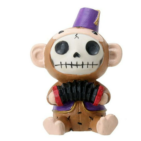 Furrybones Fez Munky Skeleton in Monkey Costume Halloween Figurine
