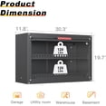 thumbnail image 3 of Kelueo Metal Garage Wall Cabinet,Storage Cabinet with Up Flip Door Design Wall Garage Cabinet with Adjustable Shelf and Magnetic System,Tool Cabinet with Anti-Fall Rails for Basement, 3 of 7