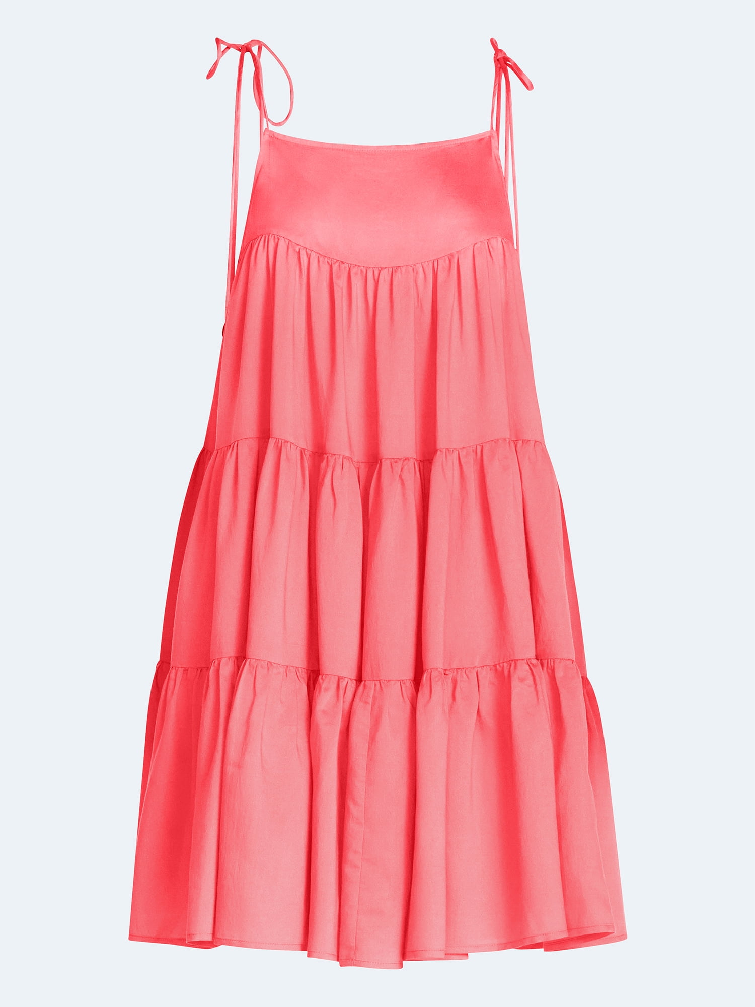 Scoop Women’s Flowy Tier Mini Dress, Sizes XS-XXL
