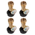 thumbnail image 1 of Adaptador de de 4 piezas Indicador de medidor de nivel de gas Indicador de medidor de nivel de gas de latón shamjiam Medidor de tanque de propano dorado, 1 of 7