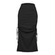 thumbnail image 2 of Gibobby faldas para niña Stretch Maxi Sólido Hip Hip falda de cintura alta mujer falda Sexy Fashion falda(Negro, L), 2 of 5