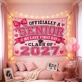 thumbnail image 2 of Class of 2027 Graduation Flags Classroom, Polyester Large Banner Decorations, Easy Hang Store Transport Flag, S*chool Group Celebration Indoor Outdoor Display, 2 of 2