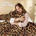 thumbnail image 3 of Qpednta Leopard Print Comforter Set, Lightweight Bedding Set, Breathable Bedding Comforter Cover, 3-Piece Comforter Bedding Set, Bedroom Decor for Dorm and Guest Spaces, 3 of 7