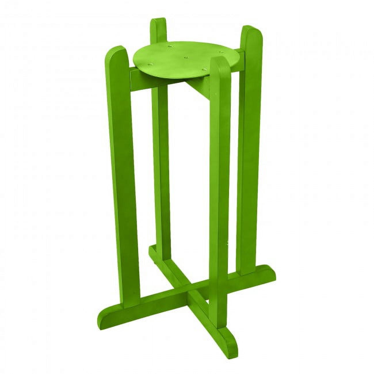 for your water 27" natural wood painted water crock dispenser floor stand - dark green color