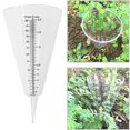 thumbnail image 1 of Bewildely Medidor de lluvia transparente Medidor de lluvia de cono de doble escala Taza de medición de lluvia al aire libre Jardín y Patio Bewildely HA031195-00, 1 of 6