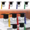 thumbnail image 5 of TUWABEII Adornos de graduación Bola de espejos con mini sombrero de graduación Pequeña bola de discoteca Espejo reflectante brillante Suministros para fiesta de graduación del 4 de julio, 5 of 5