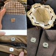 thumbnail image 4 of 10 Sets Bronze Sew In Magnetic Bag Clasps Button Snaps Tone Purse Great For Closure Handbag Clothes Sewing Craft No Tools Required Plum Blossom 18mm (, 4 of 4
