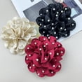 thumbnail image 4 of SmartBy Women Brooch Flower Shape Rhinestone Faux Pearl Anti-slip Bag Coat Collar Hat Scarf Decoration Clothes Pin Party Prom Garment Jewelry, 4 of 7
