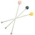 thumbnail image 1 of UPOUART 3Pcs Reusable Swizzle Sticks Metal for Cocktail Mixing Assorted Color for Party Hosts, 1 of 7