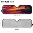 thumbnail image 3 of FUIALDOLG Car Windshield Sun Shade Tropical Sunset Windshield Cover Automotive Interior Protection Front Window Sun Visor Protector Blocks UV Rays Keep Your Vehicle Cool, 3 of 7