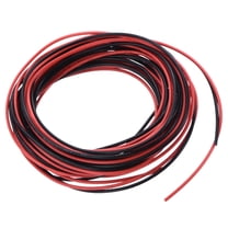 28 Gauge Hookup Wire 3.0m/10ft 28AWG Flexible Electrical Wire UL1007 Black Red, 1mm Dia