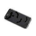 thumbnail image 2 of DistinctInk Clear Shockproof Hybrid Case for iPhone 7 8 SE (2020 Model) 4.7" Screen TPU Bumper Acrylic Back Tempered Glass Screen Protector - Bats and Spider Webs, 2 of 9