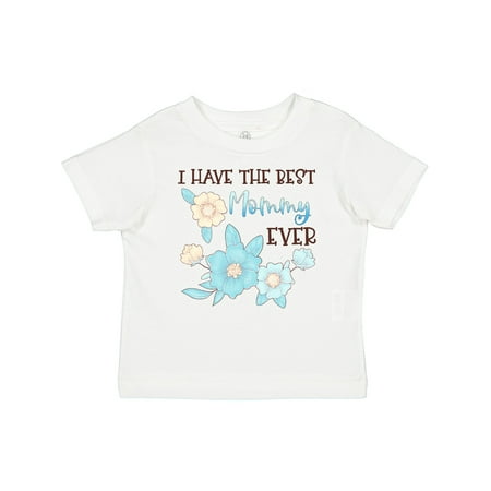 

Inktastic I Have the Best Mommy Ever with Blue Flowers Gift Baby Boy or Baby Girl T-Shirt