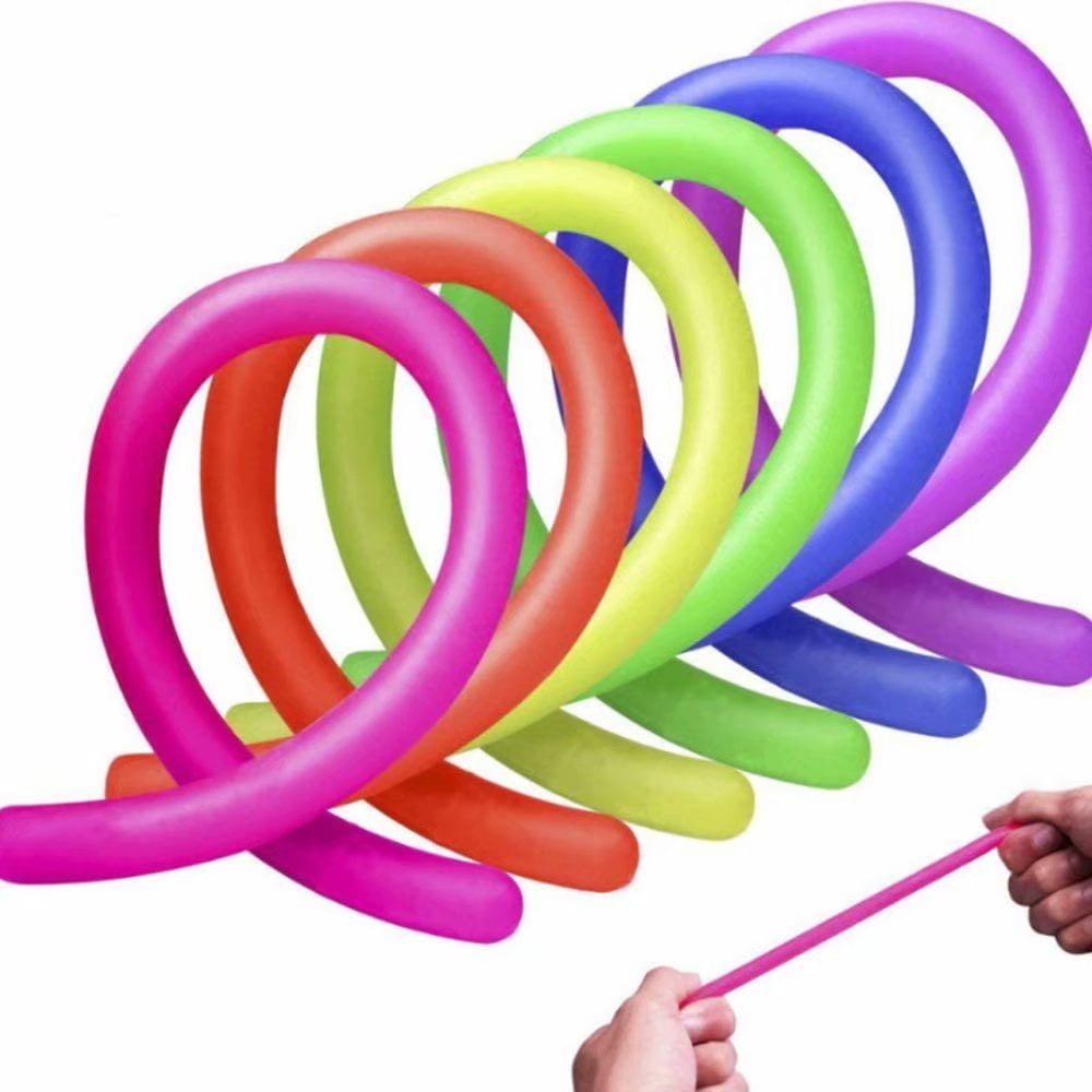 STRETCHY FIDGET TEETHING STRING TANGLE TOY RELAX ANXIETY STRESS ADHD SENSORY AID 