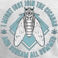 thumbnail image 3 of CafePress - Cicadas I Might Just Join The Cicadas Entomologist Women's Long Sleeve T Shirt - Women's Long Sleeve Graphic Casual T-Shirt, 3 of 4