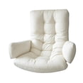 thumbnail image 3 of Cojín para silla colgante bohemia, cojín para muebles de patio, para exteriores e interiores. Blanco, 3 of 8
