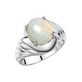 thumbnail image 5 of RYLOS Rings for Women Silver Ring Classic Designer Style Oval 12X10MM Solitaire Gemstone Ring Exotic Opal African Jewelry for Women Size 13, 5 of 6