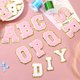 thumbnail image 4 of Uxcell 3 Pcs Parches de Letras para Planchar Chenille Parches de Letras Brillantes Alfabeto S Blanco, 4 of 7