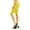 Yellow, variant on Women's 19" Seamless One Size Nylon Spandex Knee Length Slim Tight Cropped Leggings (Black/Charcoal/White)