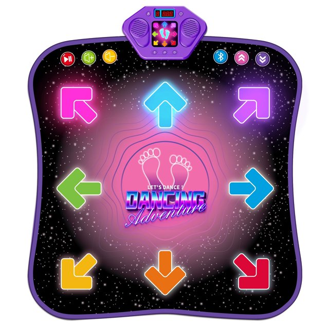 Flooyes Dance-08 Wireless Light-Up 8-Button Dance Pad Bluetooth Toy