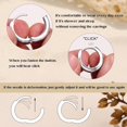 thumbnail image 6 of 3Pairs Gold Hoop Earrings Set for Women Chunky Gold Silver Earring 14K Gold Filled Hypoallergenic Small Huggie Hoops Lightweight Tiny Thick Trendy Hoop Earrings Stacks for Multiple Piercing, 6 of 12