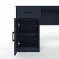 thumbnail image 5 of L-Shaped Computer Desk with 2 Cabinets and 2 Drawers, 11 Open Shelves and 1 Right Flip Shelf with Storage, with Power Outlet, for Study, Living Room and Office, 5 of 5