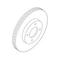 thumbnail image 4 of New Genuine Nissan Rotor Disc Brake Front OE 40206JG00C, 4 of 10