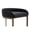 Black Faux Leather - Antique Bronze Frame, variant on Zesthouse 26.6″ Modern Bar Stools Set of 2, Upholstered Faux Leather Counter Height Stools with Low Back and Thickened Antique Bronze Metal Frame, Kitchen Island Bar Chairs, Black