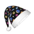 thumbnail image 2 of Haiem Whales In Space Pattern Santa Hat Confortable Velvet Christmas Hat for Christmas Party Favors Fit for Adults and Kids, 2 of 6