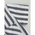 thumbnail image 5 of Toddler Baby Boys Cotton Linen Outfits Striped Short Sleeve Lapel Button Down Shirt Shorts Sets Summer Clothes, 5 of 6