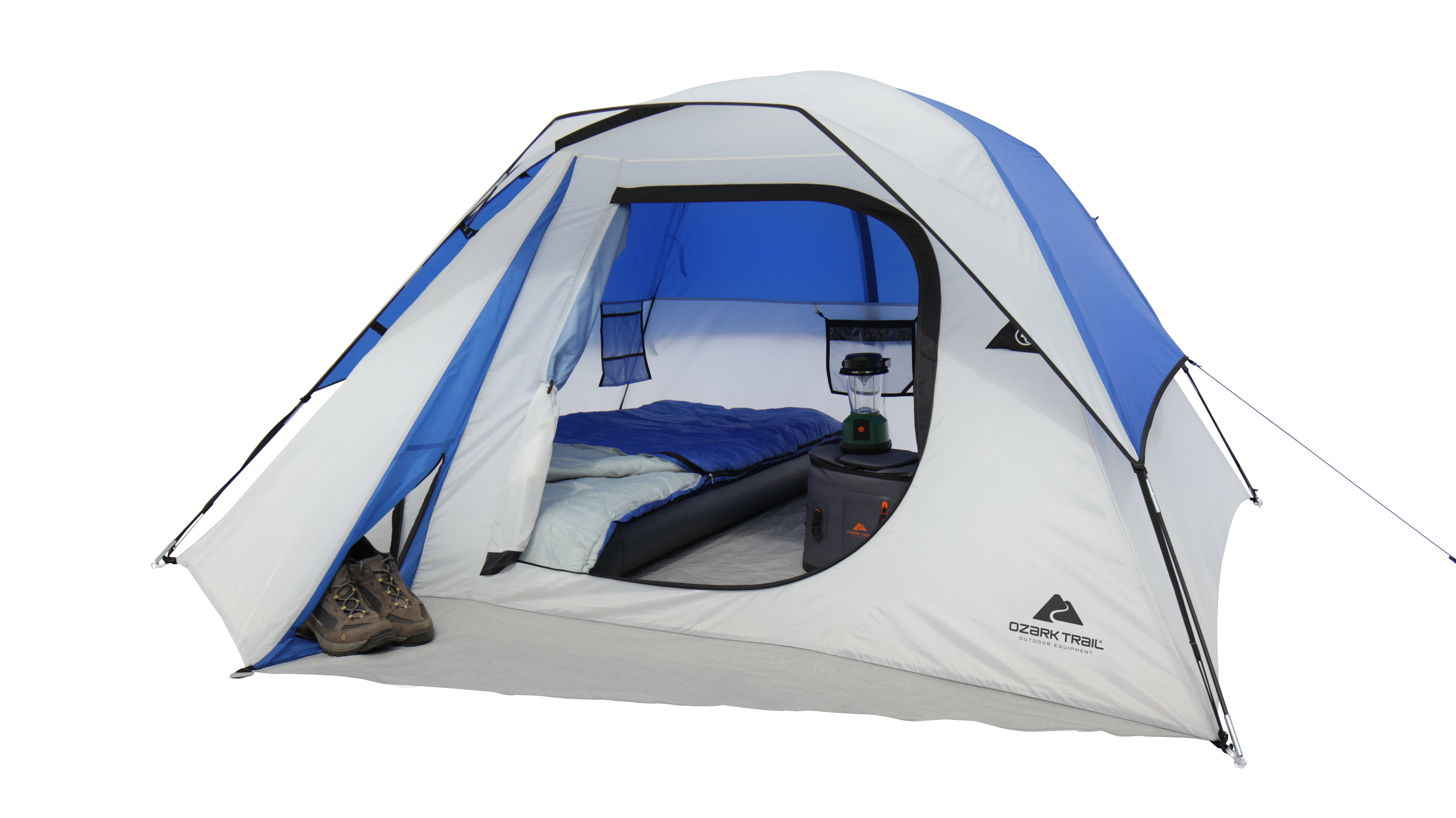 meesteres zijn Ik geloof Ozark Trail 4 Person Outdoor Camping Dome Tent - Walmart.com