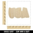 thumbnail image 2 of USA Fun Patriotic Text United States of America Wood Shape Unfinished Piece Cutout Craft DIY Projects - 6.25 Inch Size - 1/4 Inch Thick, 2 of 7