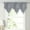 Gray, variant on Hodwiequ Lace Valance Swag Curtain 51 Inch, Scalloped Sheer Curtain Panels With Crystal Beads - Rod Pocket Farmhouse Window Treatment For Kitchen Bedroom, 1Pc Boho Chic Drape Decor Black Free Size