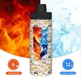 thumbnail image 5 of Lsque cartoon dog Pattern Water Bottle,18oz Sports Insulated Kettle for Cycling Gym Basketball Outdoor, Suitable as a Present, 5 of 7