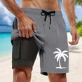 thumbnail image 2 of Kcolen Mens Swim Trunks 7 Inch Drawstring Board Shorts Men's Comfy Mens Swimsuit Compression Liner Summer Beach Men Swim Brief, 2 of 4