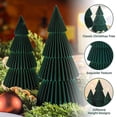 thumbnail image 3 of Shoreew 6 Pcs Honeycomb Christmas Tree 3D Folding Christmas Tree Tabletop Centerpiece for Rustic Farrmhouse Home Table Decor, 3 of 6