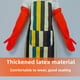 thumbnail image 2 of Guantes de látex para lavar platos con forro flocado, gruesos, antideslizantes, para limpieza de cocina, tareas domésticas, guantes de goma rojos para lavar ropa, 2 of 6