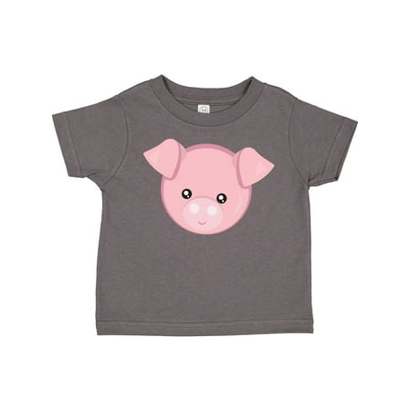 

Inktastic Cute Pig Little Pig Piggy Pink Pig Gift Toddler Boy or Toddler Girl T-Shirt
