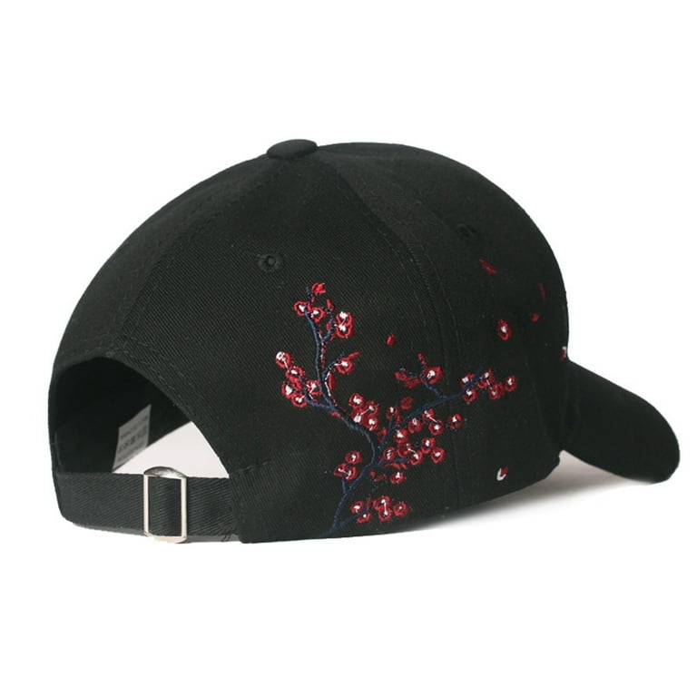 Black Floral & Bird Wide-Brim Hat Midnight Bloom Wide Brim Gardening Hat main image 4