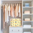 thumbnail image 4 of Yayeee Collapsible Storage Bin with Lid Fabric Closet Decorative Basket with Handles, Pineapple Love, 4 of 7