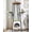 Green, variant on 46-Inch Modern Tree Tower for Large Cats, Multi-Level Tower with Playful Balls, Large Perch, Condo, Removable Pads, White