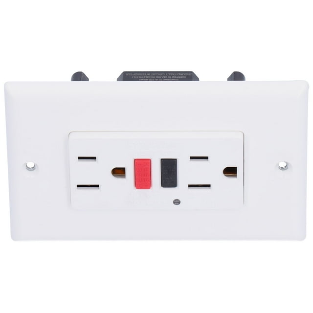 Wall Outlet, Prevent Electric Shock GFCI Guard Switch Independent Door Simple Quick Installation and Disassembly for Ground Fault Leakage