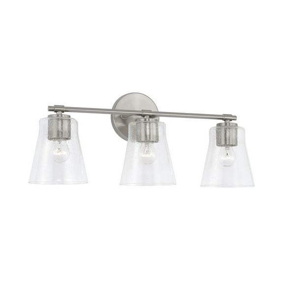 Capital Lighting 146931-533 Baker 3 Light 23" Wide Bathroom Vanity Light - Nickel
