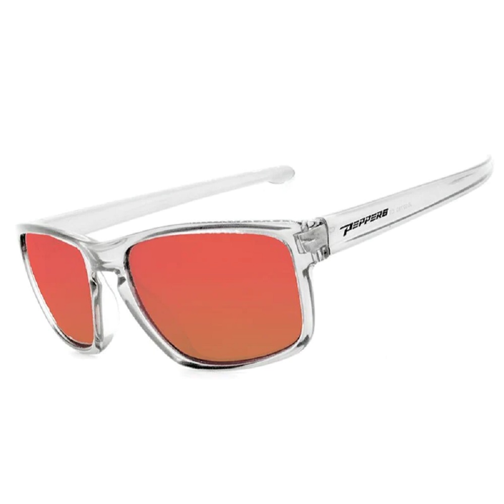 Peppers High Tide Crystal Clear With Red Mirror Polarized Lens