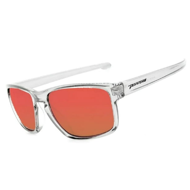 Peppers High Tide Crystal Clear With Red Mirror Polarized Lens