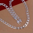thumbnail image 3 of RSAMD cute gift 925 Silver fashion NOBLE women men 8MM chain classic Necklace JEWELRY-8MM 24inches, 3 of 5