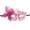 A003- Pink, variant on Gold Venetian Masquerade Mask for Women 7 Inch Glitter Butterfly Mask Rhinestone Eye Mask Accessory for Halloween Mardi Gras Prom Party, 1 Pack