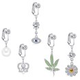 thumbnail image 2 of Jinsinto 10pcs Fake Navel Waist Chain Navel Ring, 2 of 5