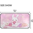 thumbnail image 3 of SKYSONIC Cute Bunny Donut Area Rug 39x20 in, Stain Resistant Comfy Carpet Throw Rug with Elastic Cotton Interlayer for Kitchen Bathroom Living Room Bedroom, 3 of 7